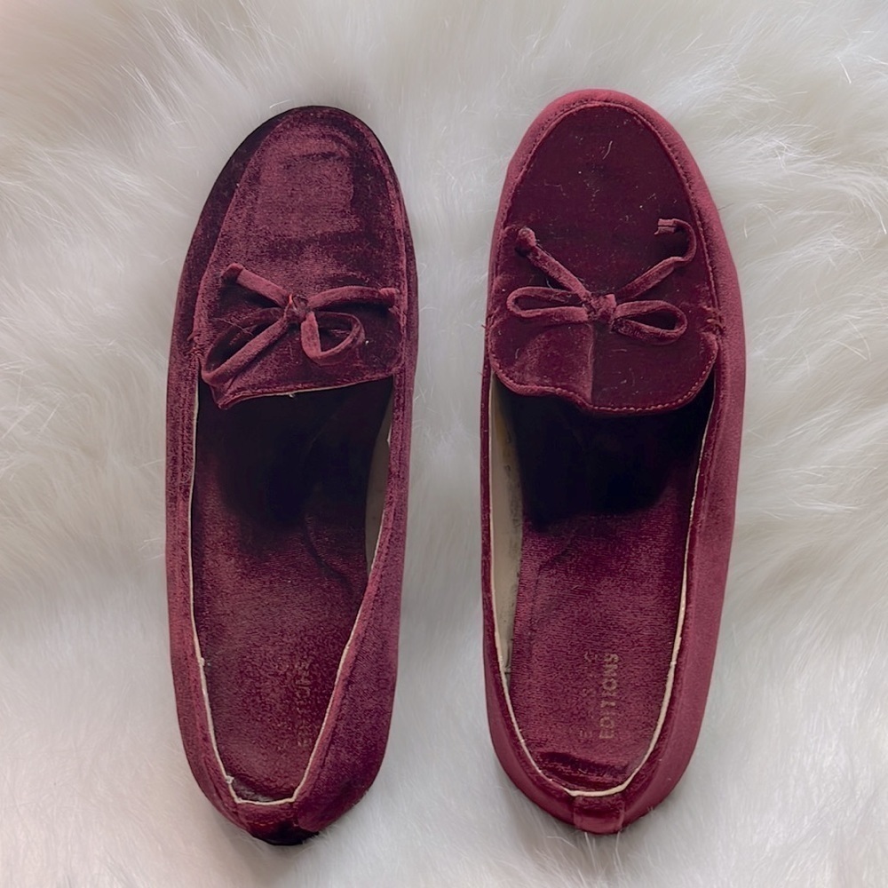 Basic Editions Wine Addison flat slip-on shoes, Women size 8.5 - Picture 4 of 7
